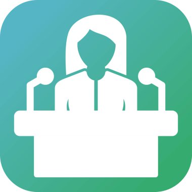 Bildir. Web simgesi basit illüstrasyon