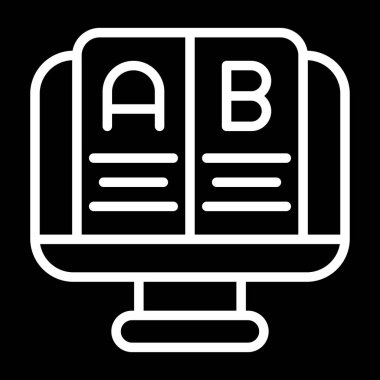 Test simgesinin vektör illüstrasyonu