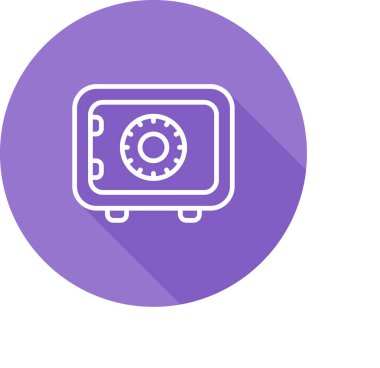 Güvendesin. Web simgesi basit illüstrasyon      