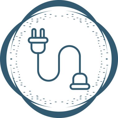 kablo bağlantı simgesi web illüstrasyonu