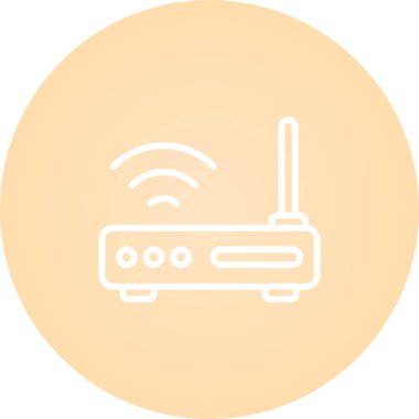 Wi-Fi yönlendirici simgesi, vektör illüstrasyonu