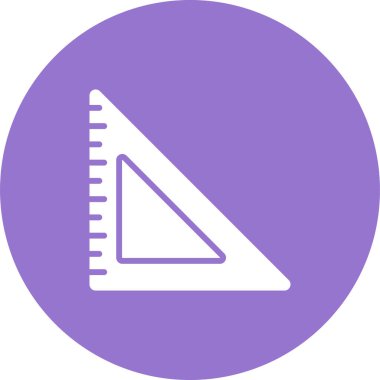 Üçgen cetvel kutsal kişilerin resmi, vektör çizim 