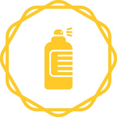 Sprey kutusu. Web simgesi basit illüstrasyon