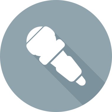 mikrofon web simgesi, vektör çizim