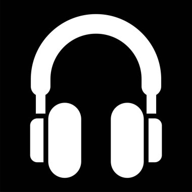 kulaklıklar web simgesi, vektör illüstrasyonu