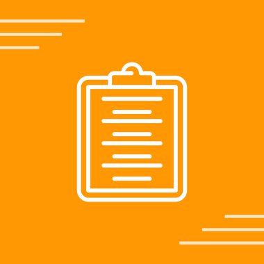 Yazı tahtası. Web simgesi basit illüstrasyon