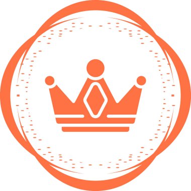 Taç simgesi, ağ basit illüstrasyon