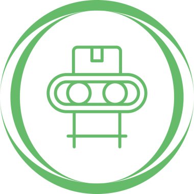 Taşıyıcı Şerit simgesi, vektör illüstrasyonu 