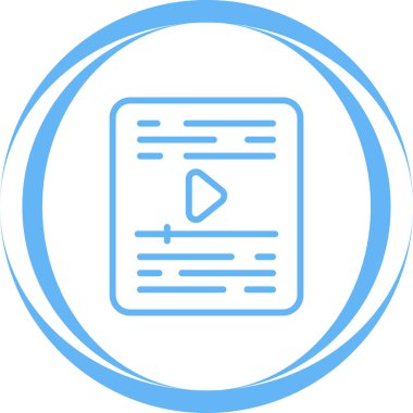 Video player vector icon design 