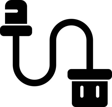 Cable Ferrule simgesinin vektör illüstrasyonu