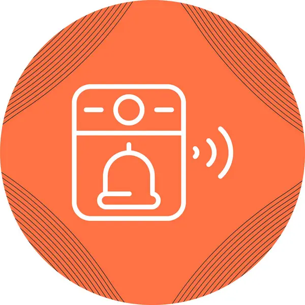 Video Kapı Çanı simgesinin vektör illüstrasyonu