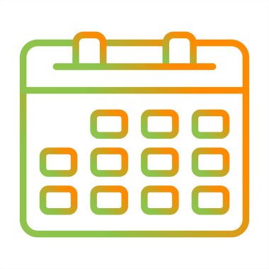 Takvim. Web simgesi basit illüstrasyon 