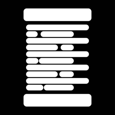 Web ve mobil için sol hizalama simgesi, vektör illüstrasyonu