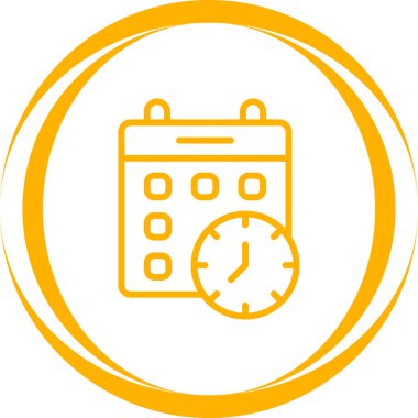 Takvim kilitlendi. Web simgesi basit illüstrasyon