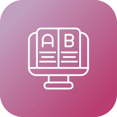 Test simgesinin vektör illüstrasyonu