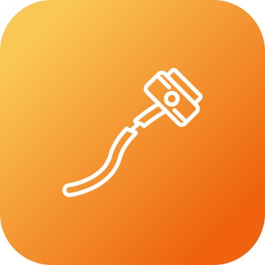 Kırık Kablo ağ simgesi, basit vektör illüstrasyonu