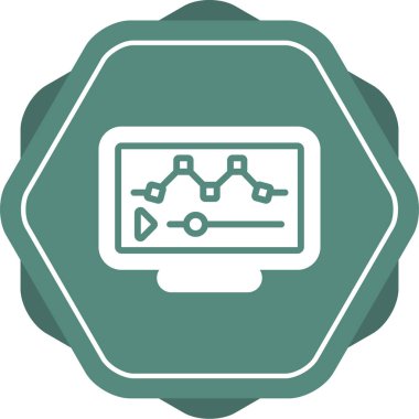 Modern görüntü düzenleme simgesinin vektör illüstrasyonu