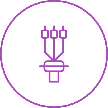 Kablo sonlandırma kolu, vektör illüstrasyonu 