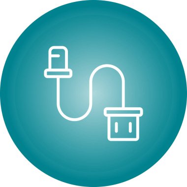 Cable Ferrule simgesinin vektör illüstrasyonu