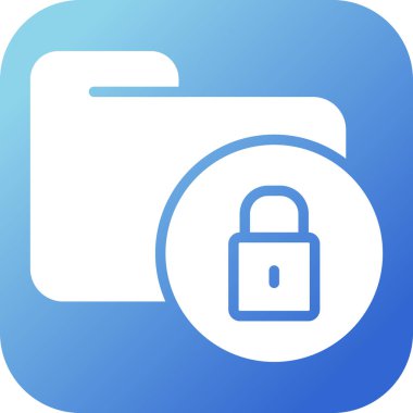 Secure Folder icon, vector illustration