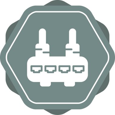 Wi-Fi yönlendirici simgesi, vektör illüstrasyonu