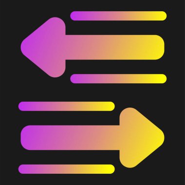 ok simgesi, vektör illüstrasyonu 