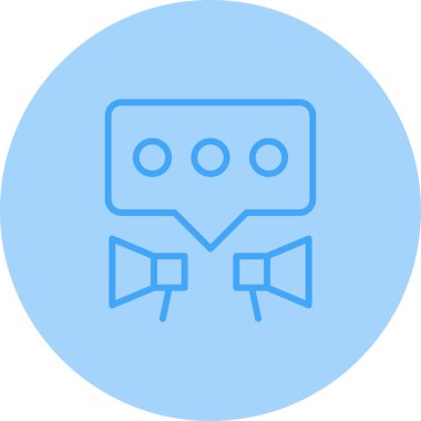 Modern PR simgesinin vektör illüstrasyonu