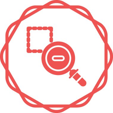 Köşedeki simgenin vektör illüstrasyonu