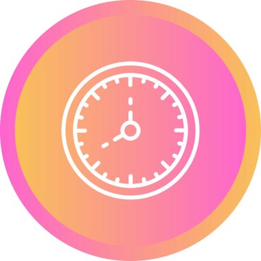 Saat. Web simgesi basit illüstrasyon 