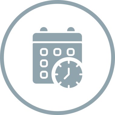 Takvim kilitlendi. Web simgesi basit illüstrasyon