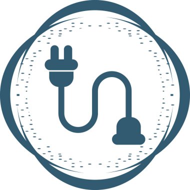 kablo bağlantı simgesi web illüstrasyonu