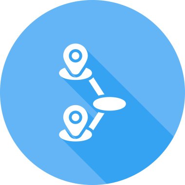 Seyahat Haritalama simgesi vektör çizimi 