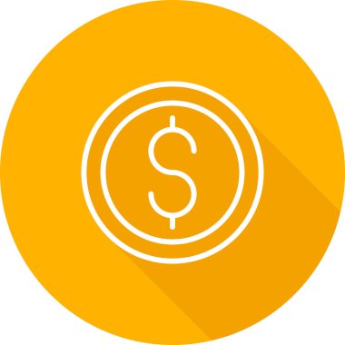 Dolar simgesi vektör illüstrasyonu