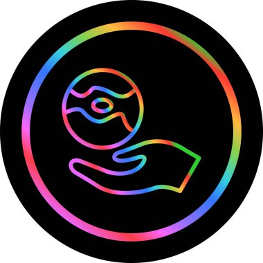 Çevresel Etki simgesi vektör illüstrasyonu 