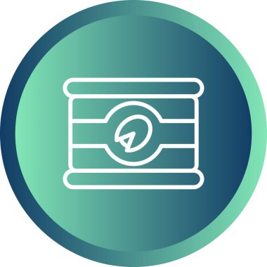 Dondurulmuş meyve simgesi, vektör illüstrasyonu 