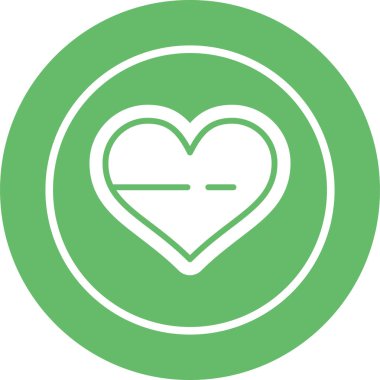 kalp simgesi işaret vektör illüstrasyonu 