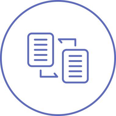 Belge Dağıtım web simgesi vektör illüstrasyonu