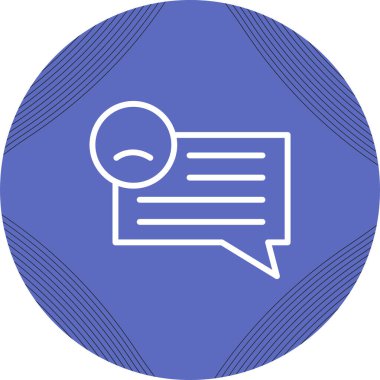 Müşteri memnuniyetsizliği simgesinin vektör çizimi