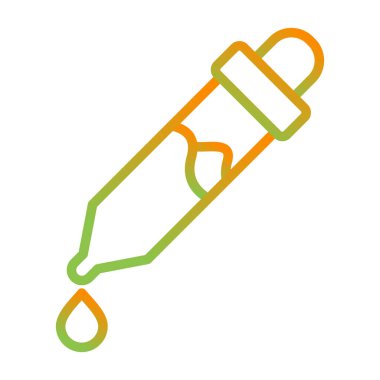 pipette simgesi, web basit illüstrasyon