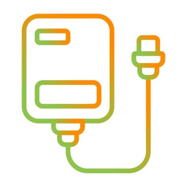 dış sabit sürücü simgesi, vektör çizim  