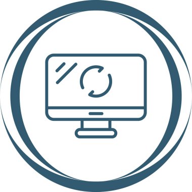  Yazılım Güncelleme simgesi, vektör illüstrasyonu