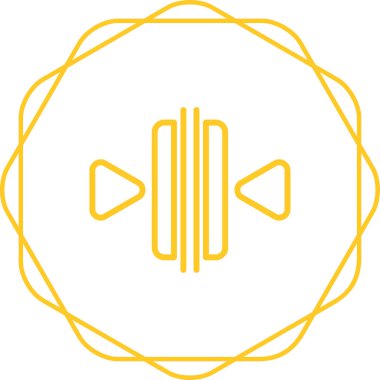 Dikey Birleştirme simgesi, vektör çizimi