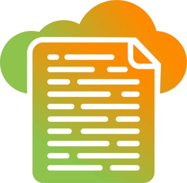 Bulut Veri Web simgesi basit tasarım