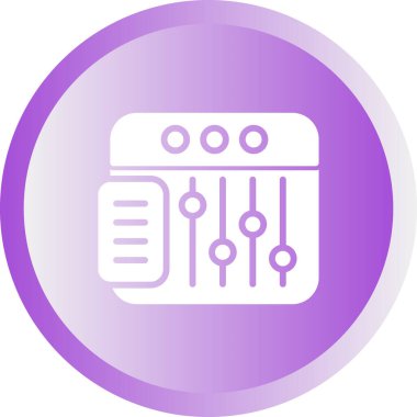 Tarayıcı web simgesi, basit illüstrasyon