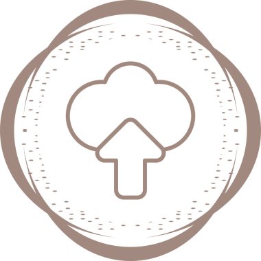 Bulut hesaplama simgesi vektör illüstrasyonu           