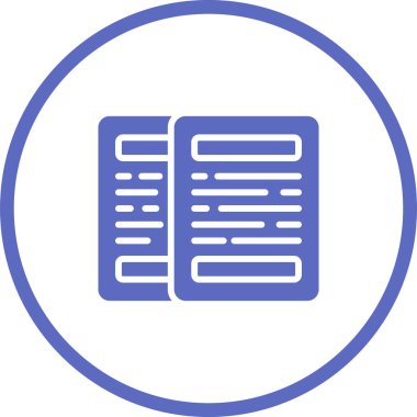 belge web simgesi, vektör illüstrasyonu