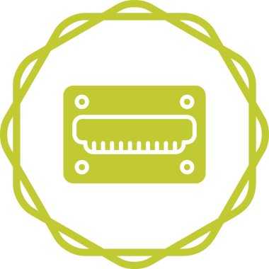 hdmi simgesi, web tasarımı için resimleme
