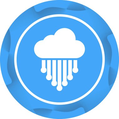 Bulut Bütünleşme simgesi, vektör illüstrasyonu 