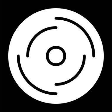 Disk modern simgesinin vektör illüstrasyonu