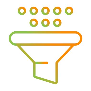 Filtre ağ simgesi, basit vektör illüstrasyonu